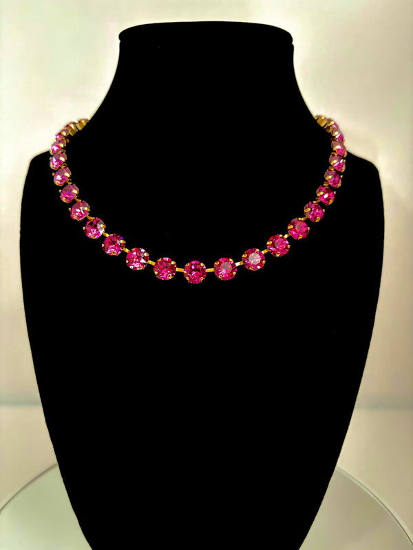 Crystal Necklace Rose