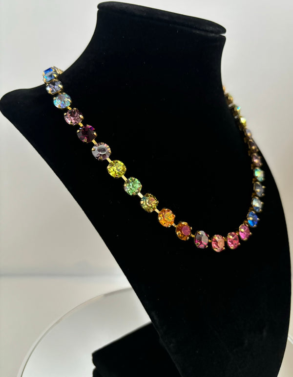 Multicolored Crystal Necklace