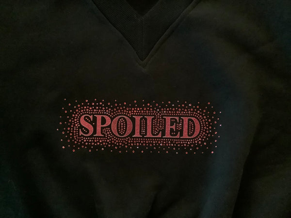 "Spoiled" Oversized Cropped Sweatshirt