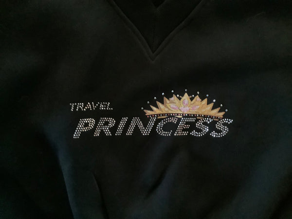 Travel Princess Cropped Sweatshirt